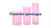 Понятие цилиндра