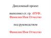 Дипломный проект (шаблон)