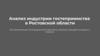 Анализ индустрии гостеприимства в Ростовской области