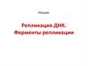 Репликация  ДНК