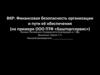 Финансовая безопасность организации и пути её обеспечения (на примере ООО ПТФ «Башторгсервис»)