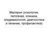 Малярия (этиология, патогенез, клиника, эпидемиология, диагностика и лечение, профилактика)