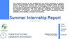 Summer Internship Report