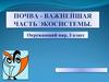 Почва-важнейшая часть экосистемы