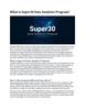 What is Super30 Data Analytics Program?