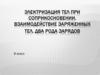 Электризация тел при соприкосновении. Взаимодействие заряженных тел. Два рода зарядов