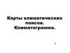Карты климатических поясов. Климатограмма