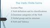 The Verb finite forms