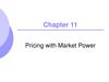 Pricing with Market Power. Chapter 11