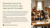 Planning Lessons for Diverse Learners: Age Appropriate Strategies