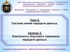 Тема 6. Система линии передачи данных. Занятие 3. Компоненты бортового терминала передачи данных