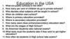 Education in the USA
