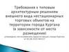 Требования к типовым архитектурным решениям внешнего вида нестационарных торговых объектов на территории города Кургана