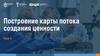 Построение карты потока создания ценности  (урок 4)