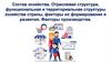 Состав хозяйства. Отраслевая структура, функциональная и территориальная структуры хозяйства страны, факторы их формирования