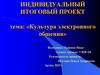 Культура электронного общения