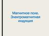 Магнитное поле. Электромагнитная индукция