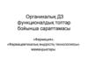 Органикалық ДЗ функционалдық топтар бойынша сараптамасы