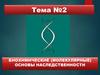 Биохимические (молекулярные) основы наследственности