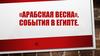 «Арабская весна». События в Египте