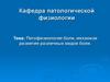 Патофизиология боли, механизм развития различных видов боли