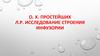 О. Х. Простейших Л.Р. Исследование строения инфузории