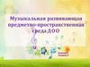Музыкальная развивающая предметно-пространственная среда ДОО