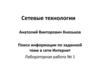 Поиск информации по заданной теме в сети Интернет Лабораторная работа № 1