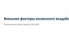 Внешние факторы косвенного воздействия. Аналитический обзор. Период: 2022–2025