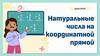 Натуральные числа на координатной прямой