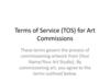 Terms of Service (TOS) for Art. Commissions
