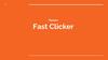Fast Clicker. Проект
