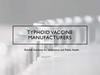 Typhoid Vaccine Manufacturers