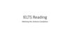 IELTS Reading