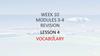 W10. L4. Vocabulary