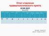 Отчет отделения травматологического пункта